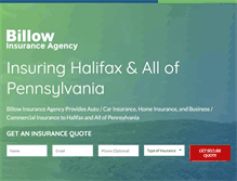 Tablet Screenshot of billowinsurance.com